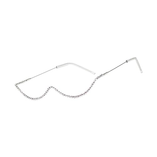 Lunettes semi-cerclées géométriques en métal de qualité supérieure accessoire décoratif - 7