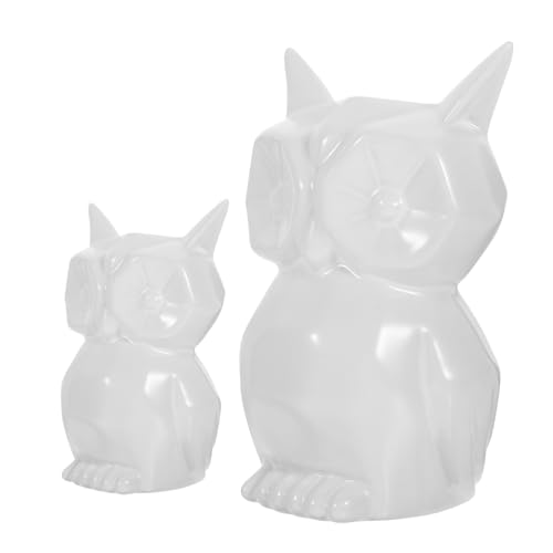 Figurines de hibou pour décoration de salon moderne et bureau cosy