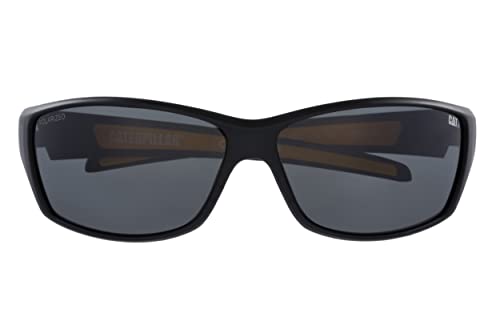CAT Caterpillar 8016 Men's Polarized Wrap Sunglasses, 65 mm2