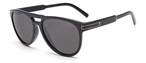 Image of ELEGANTE Polarized Aviator Sunglasses For Men & Women Tac Lens Plastic Lightweight Double Bridge Frame 100% UVA /UVB Protection