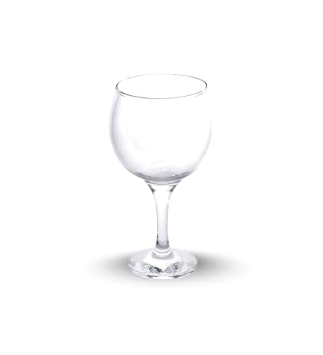 Image of Table & Tale Barone 490 ml Wine Glass Set of 2 from Brazil | Crystal Red & White Wine Glasses for Home, Bar, Parties | Elegant Stemware for Cabernet, Pinot Noir, Chardonnay & More