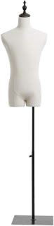 Maniquí de Vestir Femenino con Torso, con Soporte de Metal para exhibición de Ropa, 2 tamaños (Color: marrón, Talla: Mediana)
