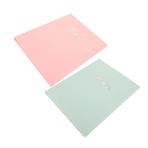 ERINGOGO 2Pcs Transparent Music Flip Folder with Pages Durable Sheet Music Notebook for Trumpet and Choral Easy Organization and Viewing