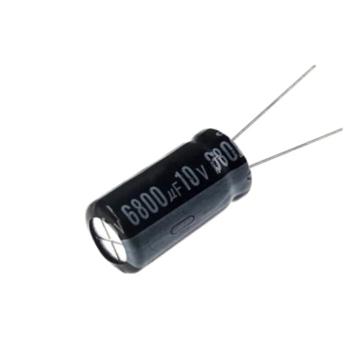 Lot de 10 condensateurs électrolytiques aluminium radiaux 6800uF 10V pour circuit