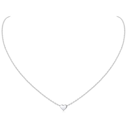 ChicSilver Personalized 925 Sterling Silver Dainty Small Heart/St...