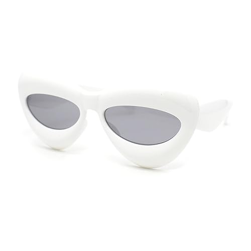 SA106 Girls Kids Size Bubble Thick Bloated Plastic Cat Eye Sunglasses