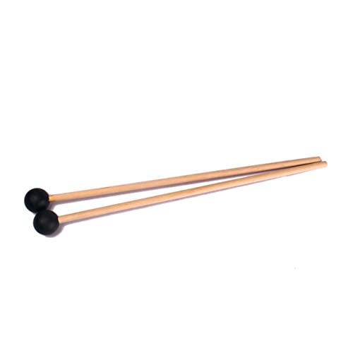 Baquetas pequeñas FAVOMOTO con mango de madera y cabeza de goma para percusión, resistentes y olorosas, diseño duradero, tamaño mediano, color beige miniatura 5