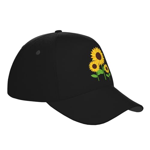 Sunflower Baseball Hats for Men and Women - Classic Adjustable Hats3