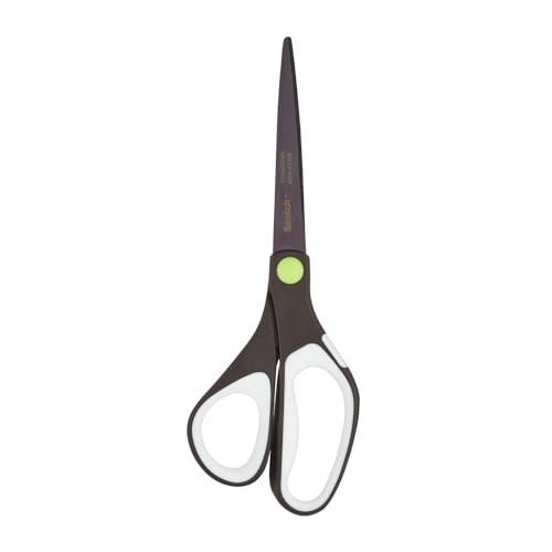 Scotch Titan Edelstahl Schere 20 cm, Präzisionsschere für Linkshänder, ideal für täglichen Gebrauch