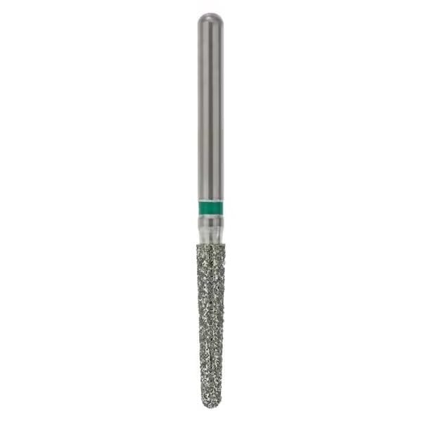 Premier 846KR016C Solo Diamond Single-Use Diamond Bur, Modified KR Taper, Friction Grip, Coarse Grit, 1.6 mm Diameter, 8.0 mm Length, Green (Pack of 25)