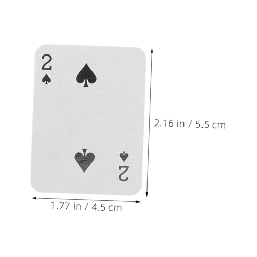 Abaodam Miniatur-pokerkarten in Reisegröße Sets 5 5 X 4 5 cm Lustige Partyspiele für Jungen und Mädchen Erwachsene – Bild 3