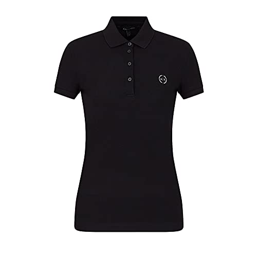Armani Exchange Evergreen Polo, Noir (Black 1200), Small Femme