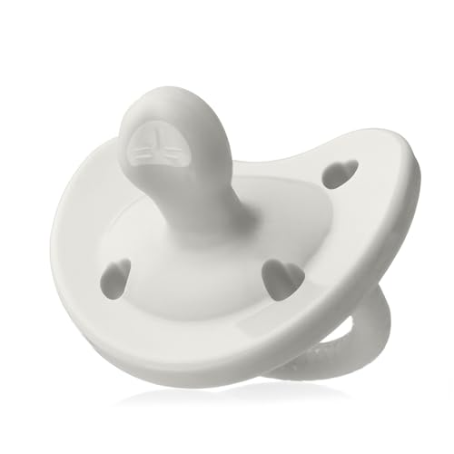 Chicco PhysioForma Luxe Orthodontic Pacifier, 0-6m | 100% Soft Silicone | Supports Breathing & Oral Development | Textured Shield & Handle | Includes Sterilizing Case | BPA Free | Multipack, 4pk