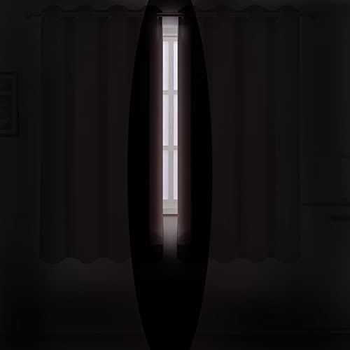 Image of LEMOMO Pink Thermal Blackout Curtains /38 x 54 Inch /Set of 2 Panels Room Darkening Curtains for Bedroom