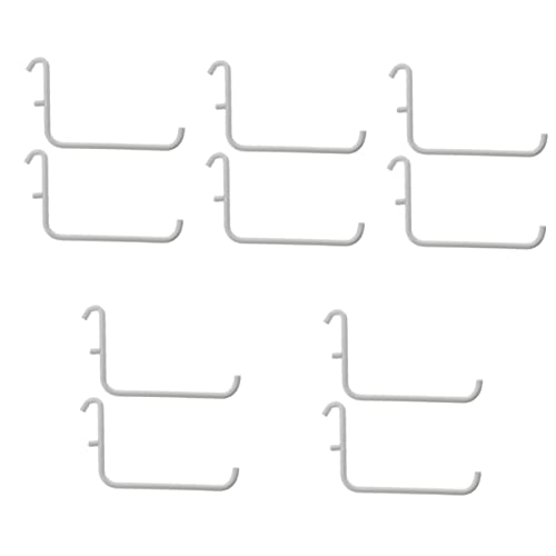 MUSISALY 5sets Pegboard Stand Hooks Supermarket Shelf Hooks Space Saving Garage Shelving 2pcs*5