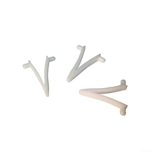 Miniatura 6 de Clips En V Resistentes Para Piscina, Paquete De 21 Clips De Repuesto Para Fijar Cepillos De Piscina A Postes De Limpieza, Diseño De Plástico Fuerte