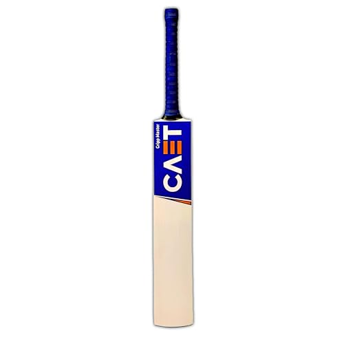 Image of Popular Willow Cricket Bat for All Tennis Balls (Natural, Full Size), Wood, Multicolour