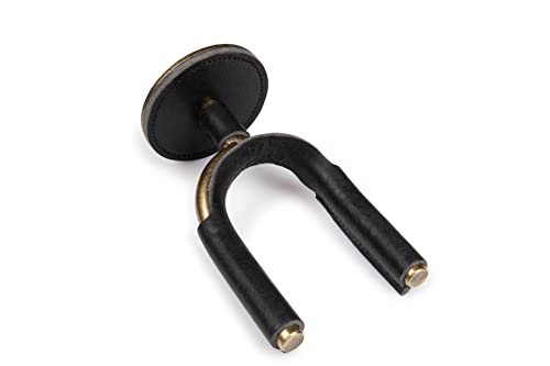 Levy's Leathers Corpete de guitarra de aço forjado; metal de latão com envoltórios de engate de cou