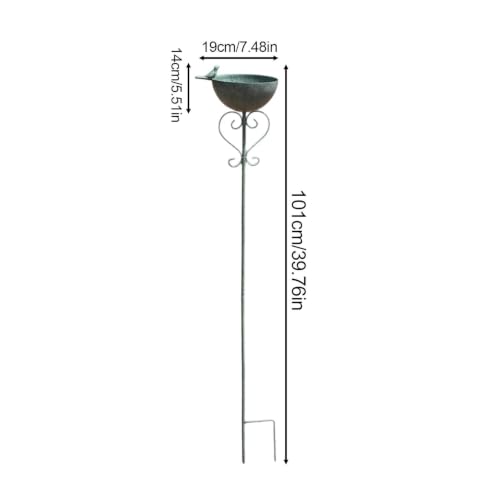 Lavabo de agua para pájaros pequeños en terrazas rústicas 3