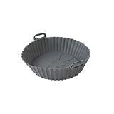 2-tlg. Silikonform für Heißluftfritteusen - ø22 x 5 cm, Antihaft & Lebensmittelecht