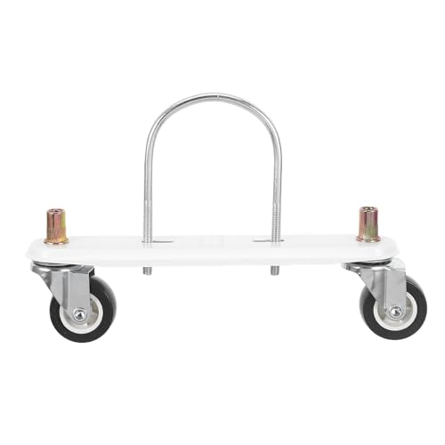 Roulettes radiateur bain d'huile plastique noir roues pivotantes crochet en U