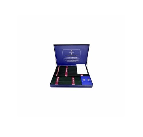 Image of JHABAK'S Men's 100% Pure Cotton Unstitched 1.7 Meters Shirt Piece - 3.25 Meters Suit Fabric Set with Cufflinks (Multicolour, All Weather Fabric, Attractive Box)