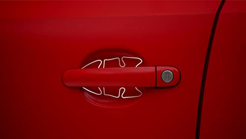 Image of BFRC 3D Gel Finish Car Door Transparent Handle Cup Scratch Guard Sticker Universal for Specific Brand (Pack of 4) (MRDRVAR) (NEXON TIOAGO TIGOR)