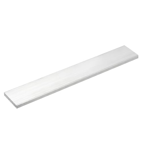 Image of uxcell Square Aluminum Flat Bar, 1 /4 inch Thick 1.6 inch Width 10 inch Length Square Aluminum Bar 6061 Aluminum Flat Plate, 6 x 40 x 254mm T6511 Solid New Mill Stock for Industrial Building