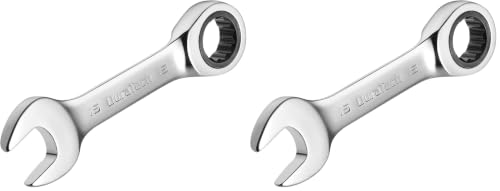Image of DURATECH 15mm Stubby Ratcheting Combination Wrench, Metric, CR-V Steel (Pack of 2)