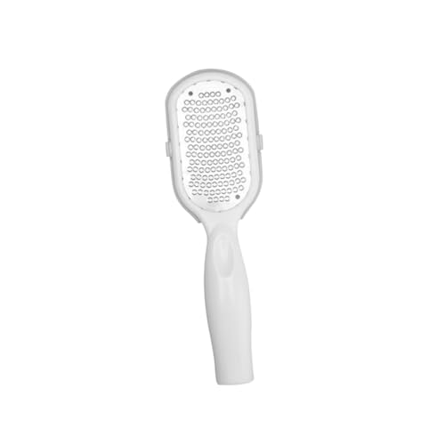 IWOWHERO Removedor de Durezas para Pies de Acero Inoxidable con Tapa Cortador de Cutículas y Raspador Pedicura Profesional para Exfoliación y Cuidado