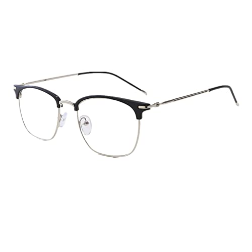Shiratori Vintage Retro Half Frame Horn Rimmed Glasses