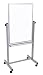 Luxor Office Presentation Reversible Magnetic Whiteboard, Aluminum (626-L270)