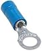 THOMAS & BETTS 14RB-38 TERMINAL, RING TONGUE, 3/8IN, CRIMP BLUE (10 pieces)