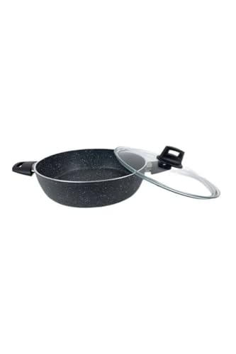 Zetra Basık Granit Tencere 22 cm Gri ZK-021