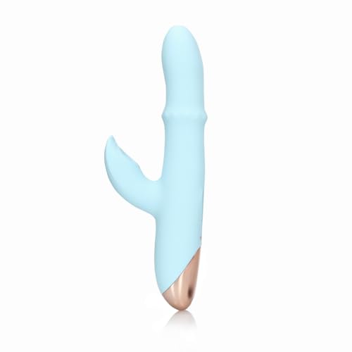 Loveline Vibromasseur Ă anneau mobile avec vague de pouls et haut en bas Bleu arctique