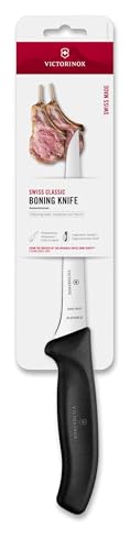 Victorinox Swiss Classic, Boning Knife, Extra Sharp Blade, Straight Edge, 15 cm, Plastic Handle, Stainless Steel, Black - Image 3