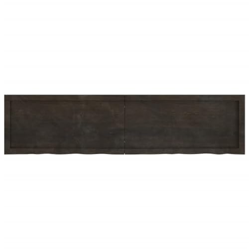 Estanterías de madera maciza tratada roble balda rústica de lujo 6