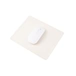 BEAMARKER Rectangular Mouse Pad 7.5x9 Inch White Small Computer Mouse Mat Non Slip Washable Waterproof Mousepad for Office Home School Wireless Wired Gaming PC Laptop Women Men