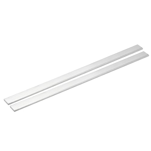 Image of uxcell Square Aluminum Flat Bar, 2Pcs 1 /8 inch Thick 0.6 inch Width 12 inch Length Square Aluminum Bar 6061 Aluminum Flat Plate, 3 x 15 x 305mm T6511 Solid New Mill Stock for Industrial Building