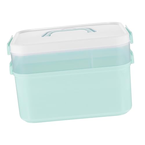 Boîte à outils en PP bleu Beavorty portable pour rangement de salon de manucure