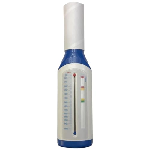 Spiromètre Portable Peak Flows Metter Pocket Pocket Incentive Spiromètre adulte avec un dispositif d'exercice d'échelle et 'embouchure pour les poumons pour...