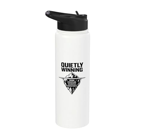 Quietly Winning Silent Progress Motvation Discipline Mindset Stainless Steel Insulated