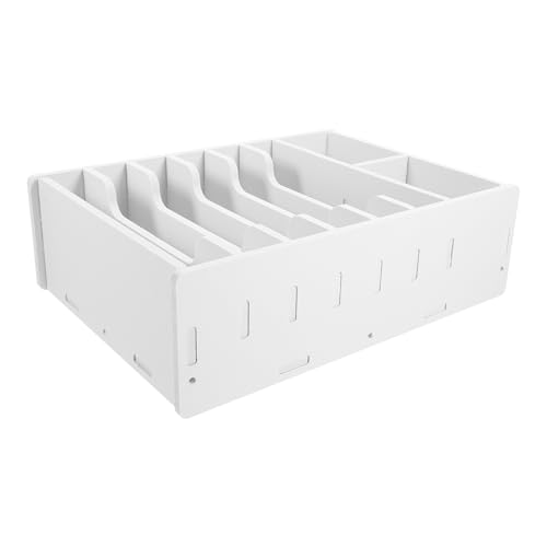 Boîte de rangement multi-compartiments Baluue blanc pour monnaie et billets