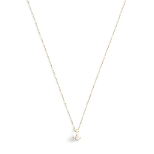 COACH Women's Signature Pearl Orb Pendant Necklace2