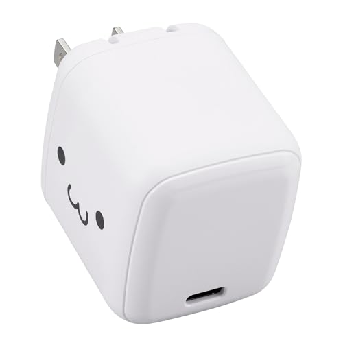 エレコム 急速充電器 USB PD対応 65W 小型 Type-C 1ポート PPS対応 GaN II採用 PSE認証 しろちゃん(ホワイト×ブラック) MPA-ACCP8565WFのサムネイル