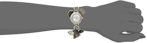 Xoxo Women's Xo7030 Silver Dial Silver-Tone Heart Charms Watch #TOP2