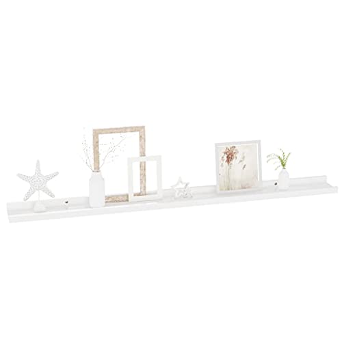 Étagère murale pour manque de place : la solution de rangement en MDF blanc
