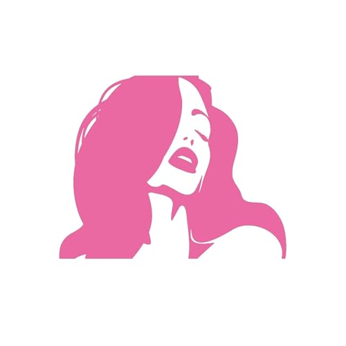 �ԗp�X�e�b�J�[ �Z�N�V�[�ȃ����O�w�A�[�K�[�� �z�b�g���b�v ���I PVC �ԗp�f�R���[�V���� �f�J�[�� �A�N�Z�T���[ �N���G�C�e�B�u �h��(Pink,20cm*16cm)