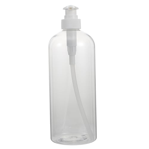 Healvian 3Piezas Loción Unidades Dispensadores Transparentes con Blanca para Champú Gel de Ducha y Lociones Hogar y Hotel