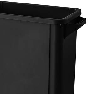 Caneca rectangular negra 60 litros PRO&Family miniatura 2
